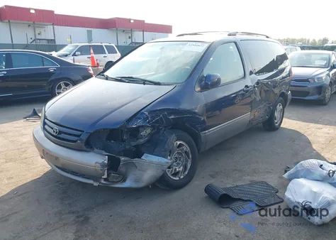 2001 Toyota Sienna Xle from USA, damaged, VIN 4T3ZF13CX1U327214